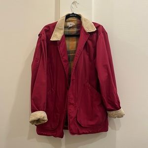 J.CREW Red Jacket Corduroy Collar